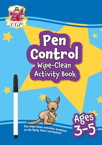 Pen Control Wipe-Clean Activity Book for Ages 3-5 (with pen) (CGP Reception Activity Books and Cards) von Coordination Group Publications Ltd (CGP)