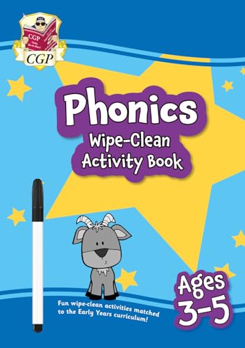 New Phonics Wipe-Clean Activity Book for Ages 3-5 (with pen) (CGP Reception Activity Books and Cards) von Coordination Group Publications Ltd (CGP)