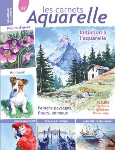 Les carnets aquarelle n°37: Initiation à l'aquarelle - peindre les paysages, les fleurs et les animaux