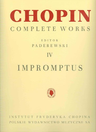 CHOPIN - Impromptus (3) y Fantasia Impromptu Op.66 para Piano (Paderewski)