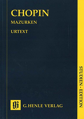 CHOPIN - Mazurkas Completas para Piano (Urtext) (Partitura Bolsillo)