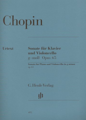 CHOPIN - Sonata Op.65 en Sol menor para Violoncello y Piano (Urtext) von Henle Verlag