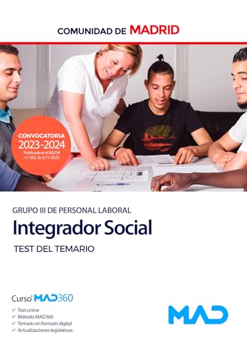 Integrador Social (Grupo III) de la Comunidad de Madrid. Test del temario von Editorial MAD