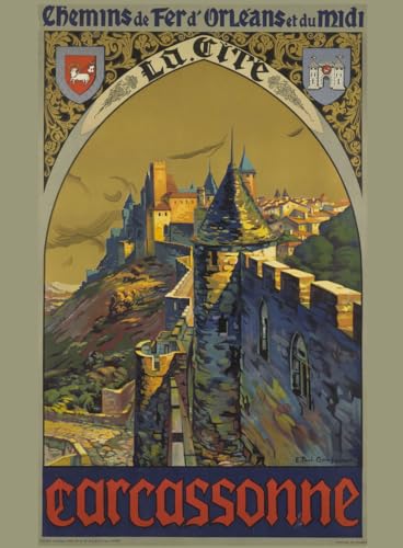 Affiche de la Cité de Carcassonne Affiche de la Cité de Carcassonne von PATRIMOINE