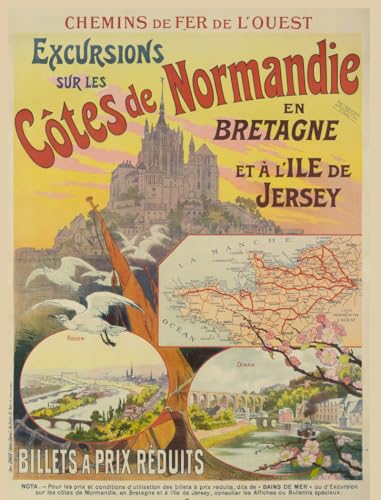 Affiche des Sites de Normandie et de Bretagne von PATRIMOINE