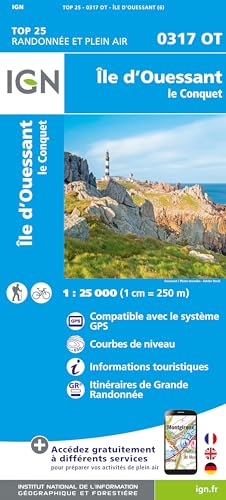 0317OT Île d'Ouessant: 1:25000 (TOP 25) von IGN Frankreich