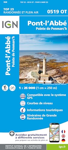 0519OT Pont-l'Abbé - Pointe Penmarc: 1:25000 (TOP 25)