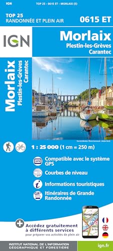 0615ET Morlaix Plestin-les-Grèves: 1:25000 (TOP 25)