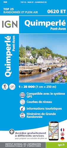 0620ET Quimperlé Pont-Aven: 1:25000 (TOP 25)
