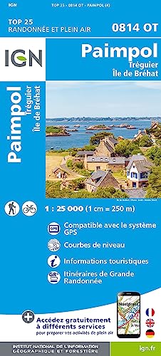 Paimpol Treguier -Ile de Brehat 1:25 000 (TOP 25) von IGN Frankreich