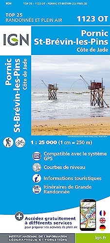 1123OT Pornic/ Saint-Brévin-les-Pins / Côte de Jade (TOP 25) von IGN Frankreich