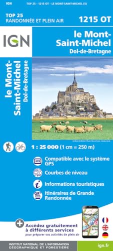 Le Mont-St-Michel / Dol-de-Bretagne (1215OT) (TOP 25) von Institut Geographique National