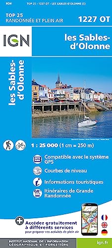 1227OT Les Sables - d'Olonne 1 : 25 000 (TOP 25) von IGN Frankreich