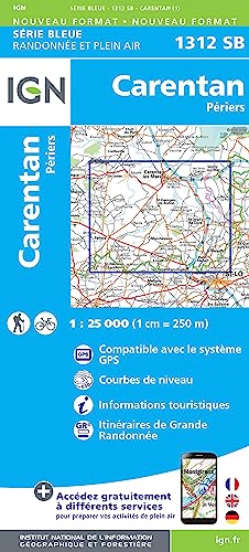 1312SB Carantan.Périers (Série Bleue, Band 1312) von IGN Frankreich