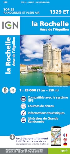 1329ET La Rochelle Anse de L'Anguillon: 1:25000 (TOP 25)