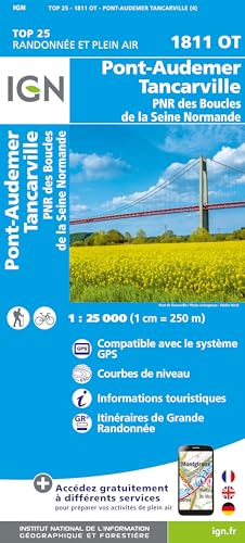 1811OT Pont-Audemer Tancarville: 1:25000 (TOP 25)