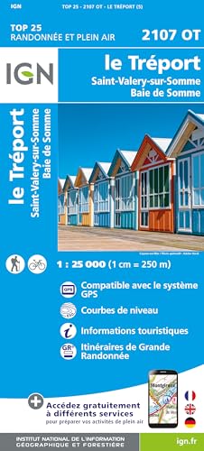 2107OT Le Tréport St.-Valery-sur-Somme: 1:25000 (TOP 25)