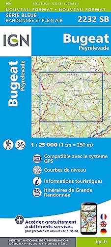 2232SB Bugeat Peyrelevade (Série Bleue, Band 2232) von IGN Institut Geographique National