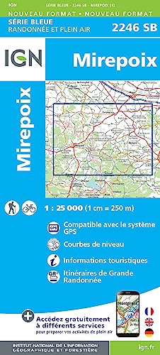2246SB Mirepoix (Série Bleue, Band 2246) von IGN-Frankreich