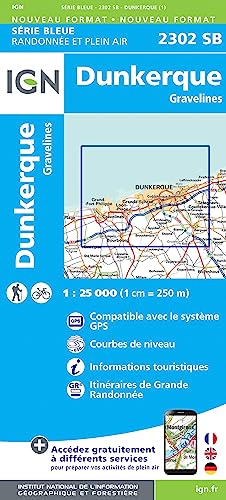 2302SB Dunkerque.Gravelines (Série Bleue, Band 2302) von IGN Frankreich