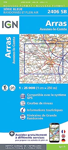 2406SB Arras.Avesnes-le-Comte (Série Bleue, Band 2406) 2406SB Arras.Avesnes-le-Comte (Série Bleue, Band 2406) von IGN Frankreich