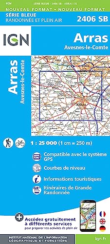 2406SB Arras.Avesnes-le-Comte (Série Bleue, Band 2406)