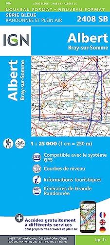2408SB Albert.Bray-sur-Somme (Série Bleue, Band 2408) von IGN Frankreich
