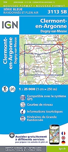 3113SB Clermont-en-Argonne (Série Bleue, Band 3113) von IGN Institut Geographique National