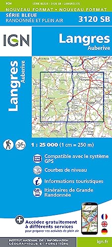 3120SB Langres, Auberive (Série Bleue, Band 3120) 3120SB Langres, Auberive (Série Bleue, Band 3120) von IGN Institut Geographique National