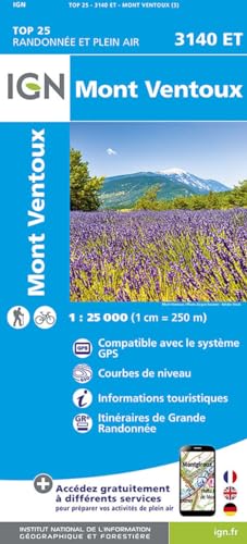 3140ET Mont Ventoux: 1:25000 (TOP 25) 3140ET Mont Ventoux: 1:25000 (TOP 25) von IGN Frankreich