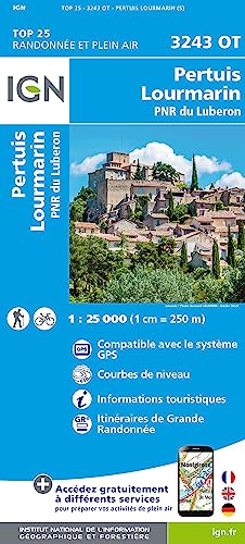 Pertuis Lourmarin PNR du Luberon 1:25 000 (TOP 25)