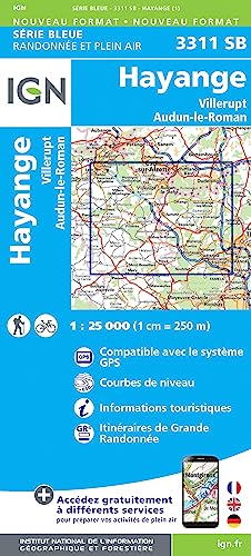 3311SB Hayange-Villerupt.Audun-le-Roman (Série Bleue, Band 3311) von IGN Frankreich
