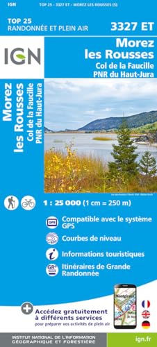 3327ET Morez.les Rousses.Col de la Faucille.PNR du Haut Jura: 1:25000 (TOP 25) 3327ET Morez.les Rousses.Col de la Faucille.PNR du Haut Jura: 1:25000 (TOP 25) von IGN Frankreich