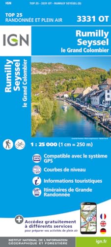 3331OT Rumilly - Seyssel - Grand Colombier: 1:25000 (TOP 25) 3331OT Rumilly - Seyssel - Grand Colombier: 1:25000 (TOP 25) von IGN Frankreich