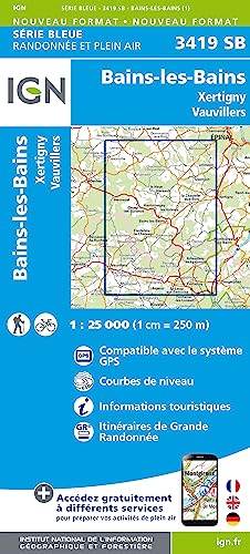 3419SB Bains Xertigny (Série Bleue, Band 3419) von IGN Frankreich