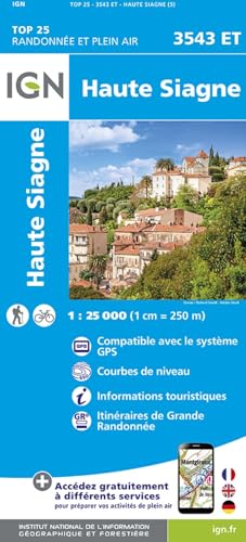 3543ET Haute Siagne: 1:25000 (TOP 25) 3543ET Haute Siagne: 1:25000 (TOP 25) von IGN Frankreich