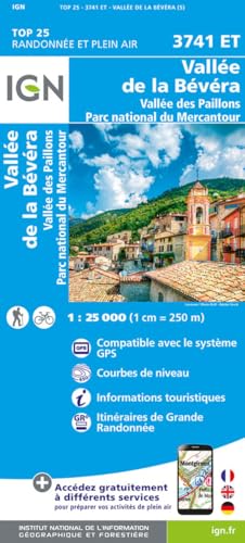 3741ET Vallée de Bévéra: 1:25000 (TOP 25)