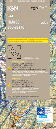 OACI France 2024 South-East (944) von Institut Geographique National