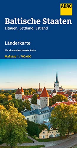 ADAC Länderkarte Baltische Staaten 1:700.000: Estland, Lettland, Litauen von ADAC Verlag