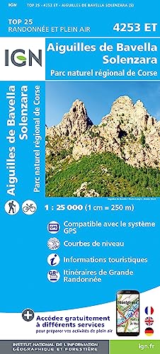 4253ET Aiguilles de Bavella Solenzara Parc National de Corse (TOP 25) von Ign Institut Geographique National