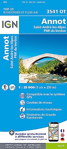 3541OT Annot Saint-André-les-Alpes Parc National R du Verdon (TOP 25)
