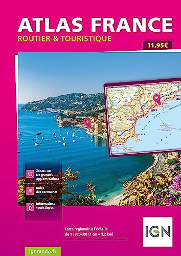 Atlas Routier Touristique France spirale: IGN Straßenatlas mit Ortsnamenverzeichnis von IGN Frankreich