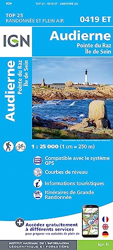 Audierne Pointe du Raz/Sein 1:25 000: 1:25000 (TOP 25)