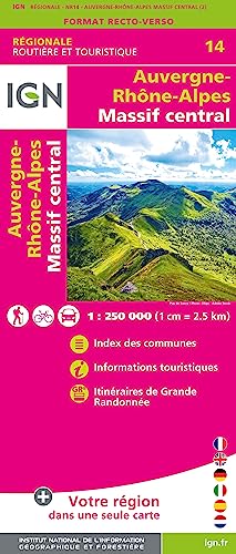 NR14 Auvergne Rhône-Alpes (Massif Central) Recto/verso