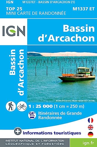 Bassin d'Arcachon mini (1337ET) (TOP 25) von Institut Geographique National