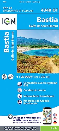 4348OT Bastia Golfe de Saint-Florent (TOP 25) von IGN Institut Geographique National