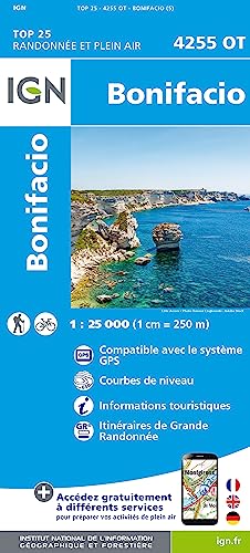 IGN Karte, Carte de randonnée (et plein air) Bonifacio (TOP 25) von IGN Frankreich