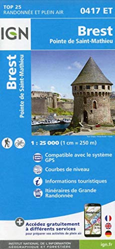 Brest - Pointe de Saint-Mathieu 1:25 000 (TOP 25)