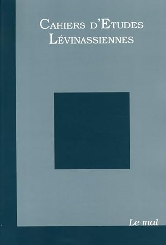 Cahiers d'études lévinassiennes n°7: Le mal (7) von VERDIER
