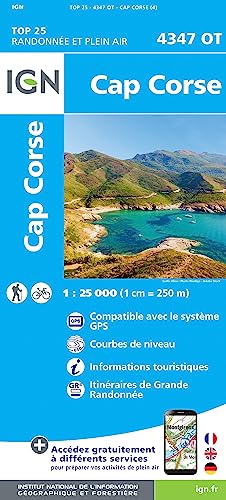 4347OT Cap Corse (TOP 25) von IGN Frankreich